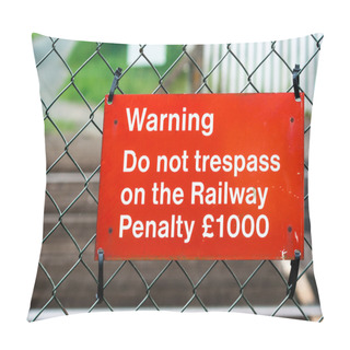 Personality  Railway Crossing Warning Pillow Covers