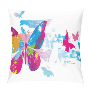 Personality  Butterflies And Line Brushes Pillow Covers
