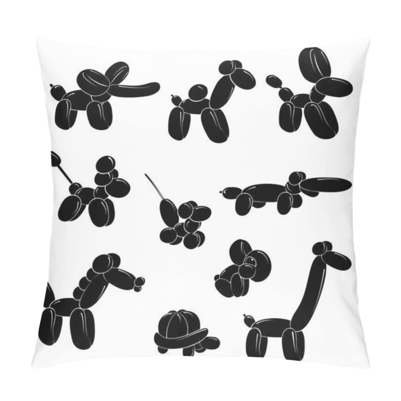 Personality  Balloon cartoon animals set  pillow covers