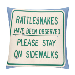 Personality  Rattlesnake Warning Sign Pillow Covers