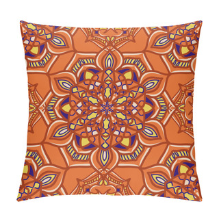 Personality  Vector Seamless Texture. Beautiful Colored Pattern For Design And Fashion With Decorative Elements Pillow Covers
