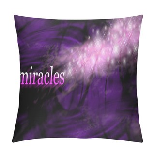 Personality  Miracles Website Banner Background Pillow Covers