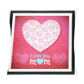 Personality Vector Mother's Day Card Pillow Covers