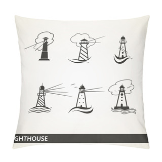 Personality  Set Of Lighthouses Pillow Covers