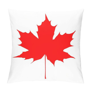 Personality  Red Maple Leaf Vector Pillow Covers