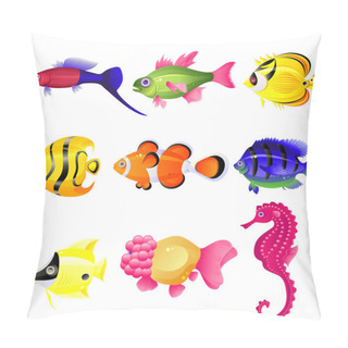 Personality  Tropical Fish Pillow Covers