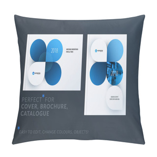 Personality  Creative Design Of Brochure Set, Abstract Annual Report, Horizontal Cover Layout, Flyer In A4 With Vector Colourful Pillow Covers