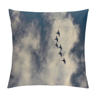 Personality  Group Su-27 Performing Aerobatics At An Airshow Pillow Covers