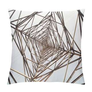 Personality  Trellis-work Of Steel Support For High-voltage Wires Kind Pillow Covers
