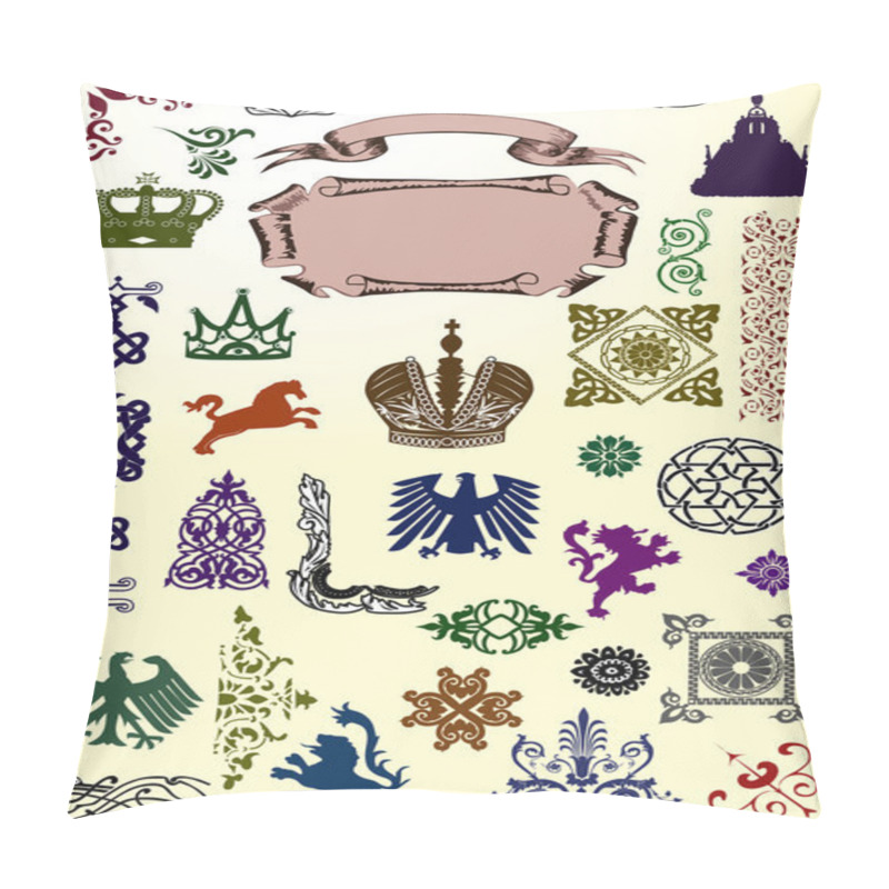 Personality  set of heraldic animals and ornaments pillow covers