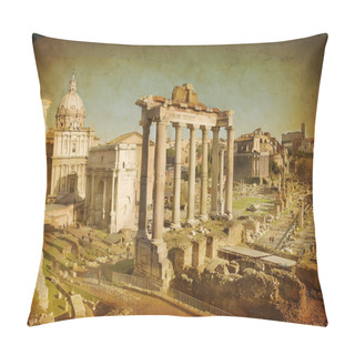 Personality  Roma Fori Imperiali Texture Vintage Pillow Covers