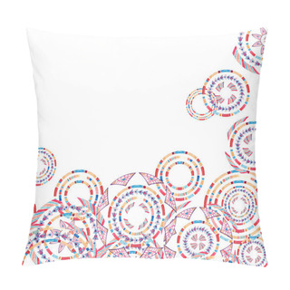 Personality  Watercolor Tribal Elements Card For Ethnic Design Pillow Covers
