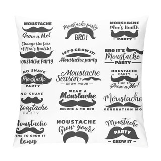 Personality  No Shaving Campaign, Movember Month Pillow Covers