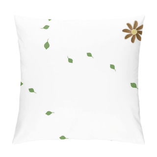 Personality  Beautiful Floral Seamless Background With Flowers Vector Illustration Pillow Covers