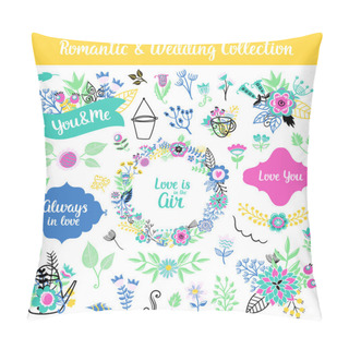 Personality  Floral Hand Drawn Vintage Set Pillow Covers