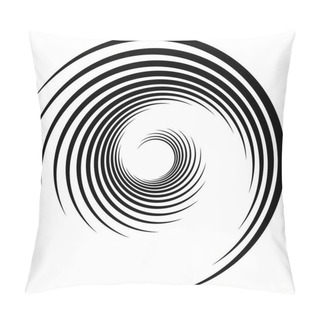 Personality  Abstract Geometric Spiral Element  Pillow Covers