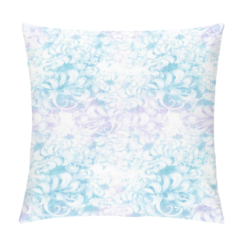 Personality  Flowers. Chrysanthemums.Decorative composition on a watercolor background. Floral motifs. Seamless pattern.  pillow covers