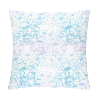 Personality  Flowers. Chrysanthemums.Decorative Composition On A Watercolor Background. Floral Motifs. Seamless Pattern.  Pillow Covers