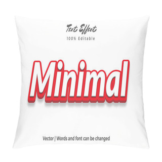 Personality  Minimal Text Effect Design. For Advertisement, Poster, Banner, Promotion. Pillow Covers