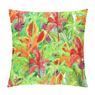 Personality  Seamless Flower Pattern Leaves Pillow Covers