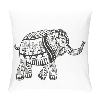 Personality  Ethnic Ornamented Baby Elephant Pillow Covers