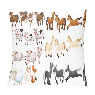 Personality  Farm Animals Pillow Covers