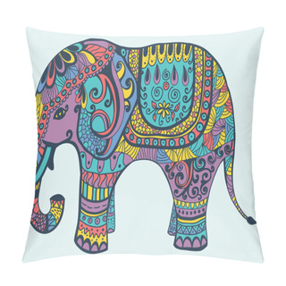 Personality  Stylized Manycolored Elephant Pillow Covers