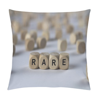 Personality  Rare   Cube With Letters, Sign With Wooden Cubes Pillow Covers