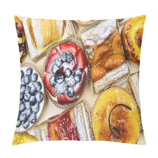 Personality  Assorted Tarts And Pastries Pillow Covers