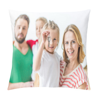 Personality  Girl Holding Key Pillow Covers