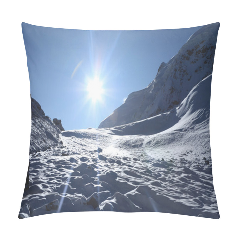 Personality  Sun Over Glaciers Pillow Covers