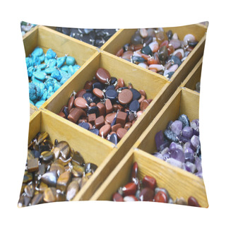 Personality  Multicolored Trinket Stones Pillow Covers