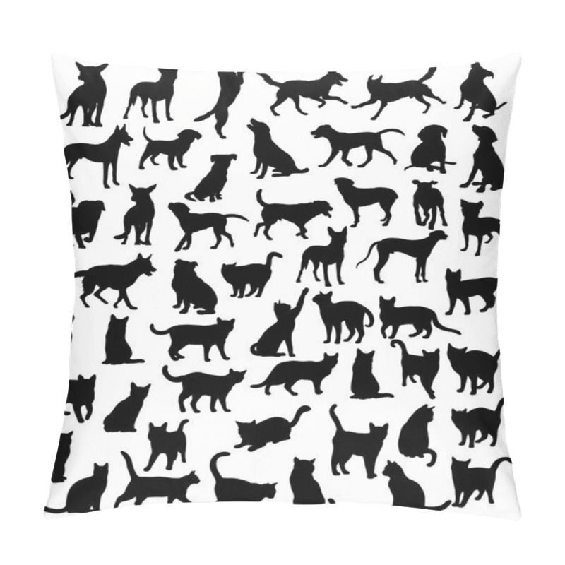 Personality  Pet Animal Silhouettes Pillow Covers