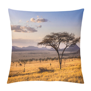 Personality  Sunset At Savannah Plains Pillow Covers