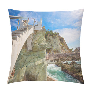 Personality  Scenic Mazatlan Sea Promenade (El Malecon) With Ocean Lookouts And Scenic Landscapes Pillow Covers