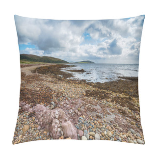 Personality  Dramatic Skies Over Machrie Bay Pillow Covers