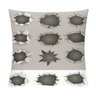 Personality  Bullet And Shotgun Holes Set Pillow Covers