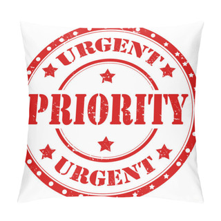 Personality  Urgent Priority Stamp Pillow Covers