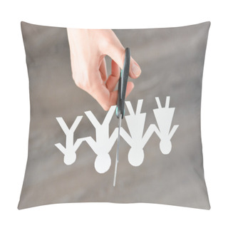 Personality  Family Divorce Concept With Human Figures Pillow Covers