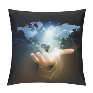 Personality  Whole World In Hands Pillow Covers