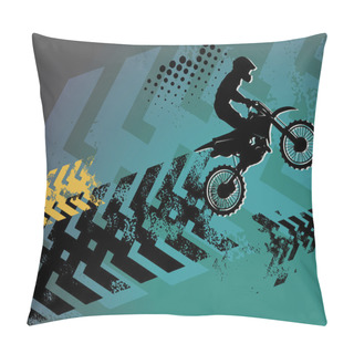 Personality  Motocross Background Pillow Covers
