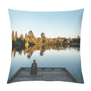 Personality  Girl At Trout Lake In Vancouver, Canada Pillow Covers