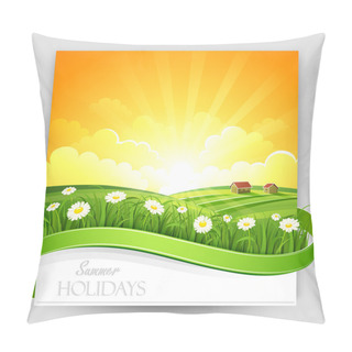 Personality  Summer Banner Pillow Covers