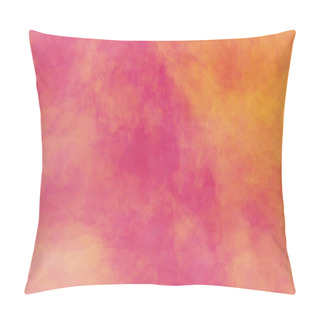 Personality  Abstract Modern Painting . Painted Paper , Canvas , Wall . Textured Background In Pink , Orange And Yellow Tones.  Pillow Covers