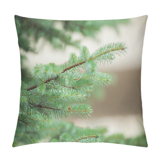 Personality  Beautiful Pine Trees On Background High Mountains.  Pillow Covers
