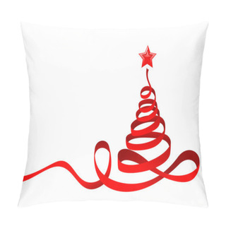 Personality  Ribbon Christmas Tree Pillow Covers