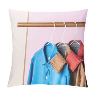 Personality  Casual Trendy Shirts On Hangers, Fashion Industry Pillow Covers