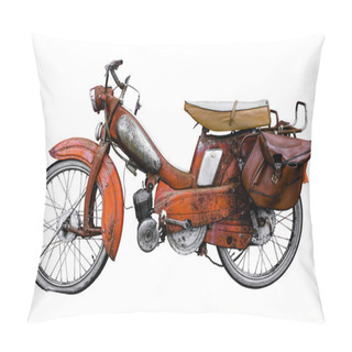 Personality  Vintage French Moped Pillow Covers