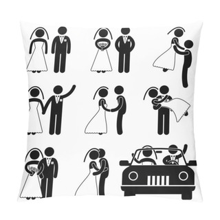 Personality  Wedding Bride Bridegroom Married Marry Marriage Pillow Covers