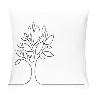 Personality  One Line Tree Pillow Covers